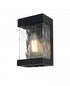 Elegant Lighting Thompson 7 inch Outdoor Pendant in Black Model: OD371W10BK