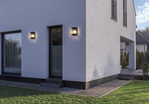 Elegant Lighting Thompson 7 inch Outdoor Pendant in Black Model: OD371W10BK