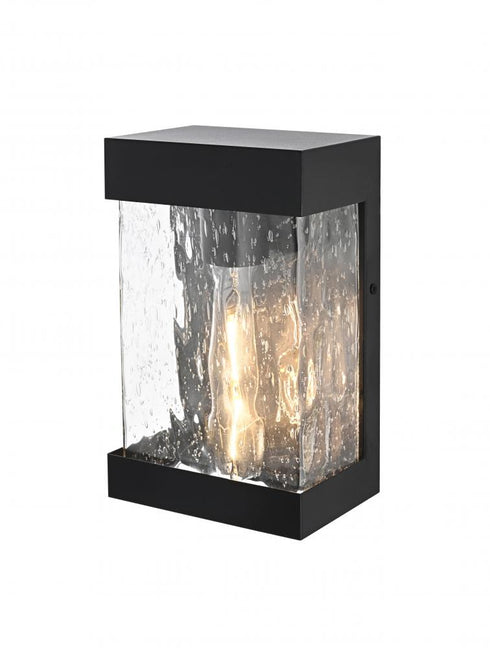 Elegant Lighting Thompson 7 inch Outdoor Pendant in Black Model: OD371W10BK