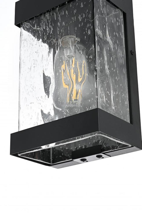 Elegant Lighting Thompson 7 inch Outdoor Pendant in Black Model: OD371W10BK