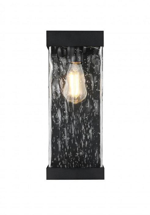 Elegant Lighting Thompson 7 inch Outdoor Pendant in Black Model: OD371W16BK