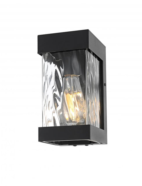 Elegant Lighting Thompson 7 inch Outdoor Pendant in Black Model: OD372W9BK