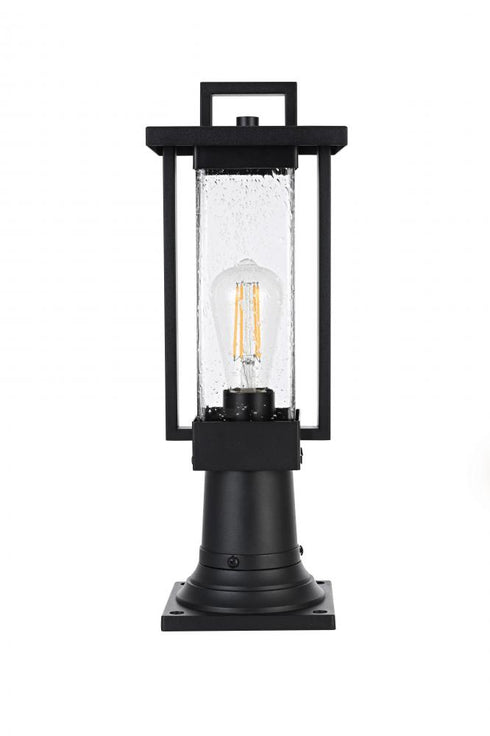 Elegant Lighting Tilton 7 inch Outdoor Pendant in Black Model: OD319P18BK