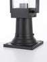 Elegant Lighting Tilton 7 inch Outdoor Pendant in Black Model: OD319P18BK