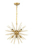 Elegant Lighting Timber 8 light in Brass pendant Model: LD5036D20BR