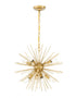 Elegant Lighting Timber 8 light in Brass pendant Model: LD5036D20BR