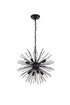 Elegant Lighting Timber 8 lights black pendant Model: LD5051D20BK