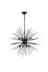 Elegant Lighting Timber 8 lights black pendant Model: LD5051D30BK