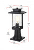Elegant Lighting Tioga 7 inch Outdoor Pendant in Black Model: OD317P15BK