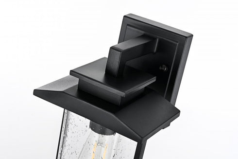 Elegant Lighting Tioga 7 inch Outdoor Pendant in Black Model: OD317W12BK