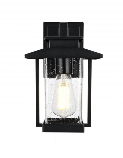 Elegant Lighting Tioga 7 inch Outdoor Pendant in Black Model: OD317W12BK