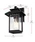 Elegant Lighting Tioga 7 inch Outdoor Pendant in Black Model: OD317W12BK