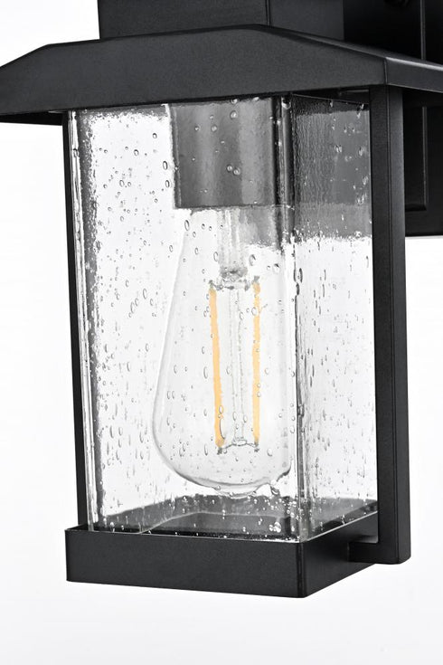 Elegant Lighting Tioga 7 inch Outdoor Pendant in Black Model: OD317W12BK