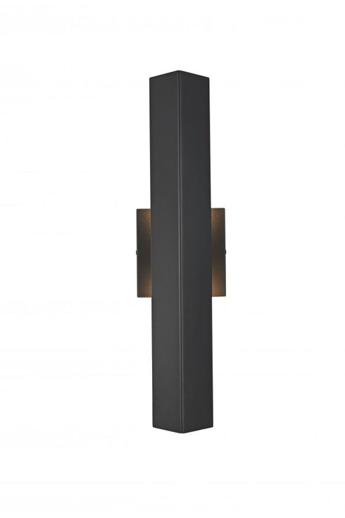 Elegant Lighting Troy 4.5 x 18 inch Outdoor Wall Sconce in Black Model: OD505W18BK