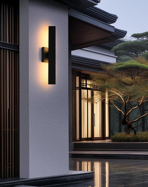 Elegant Lighting Troy 4.5 x 18 inch Outdoor Wall Sconce in Black Model: OD505W18BK
