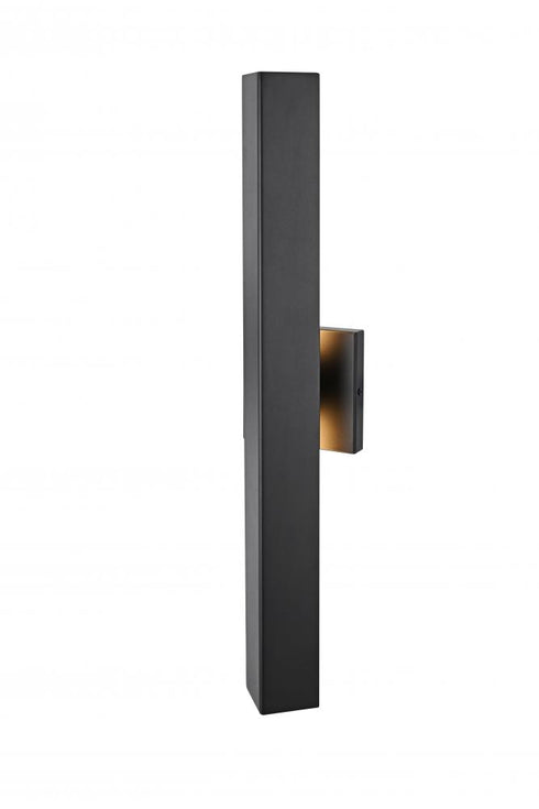 Elegant Lighting Troy 4.5 x 24 inch Outdoor Wall Sconce in Black Model: OD505W24BK