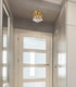 Elegant Lighting Tully 3 lights brass flush mount in Brass and Clear Finish Model: LD5010F10BR