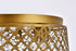 Elegant Lighting Tully 6 lights brass flush mount in Brass and Clear Finish Model: LD5010F18BR