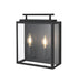 Elegant Lighting Valentin 2 Light Wall Sconce W9.4 Inch E4.7 Inch H11.8 Inch in Black Model: OD418W12BK