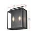 Elegant Lighting Valentin 2 Light Wall Sconce W9.4 Inch E4.7 Inch H11.8 Inch in Black Model: OD418W12BK