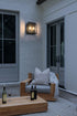 Elegant Lighting Valentin 2 Light Wall Sconce W9.4 Inch E4.7 Inch H11.8 Inch in Black Model: OD418W12BK
