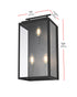 Elegant Lighting Valentin 3 Light Wall Sconce W8.3 Inch E6.5 Inch H16.7 Inch in Black Model: OD418W17BK