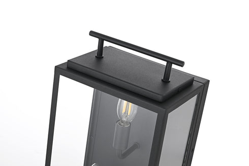 Elegant Lighting Valentin 3 Light Wall Sconce W8.3 Inch E6.5 Inch H16.7 Inch in Black Model: OD418W17BK