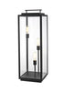 Elegant Lighting Valentin Lawn Light L11.9 Inch W11.9 Inch H35.5 Inch in Black Model: OD418L36BK