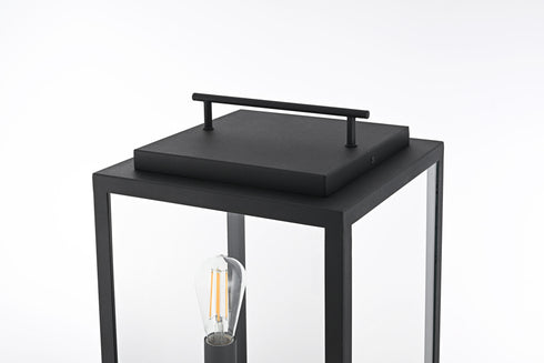 Elegant Lighting Valentin Lawn Light L11.9 Inch W11.9 Inch H35.5 Inch in Black Model: OD418L36BK