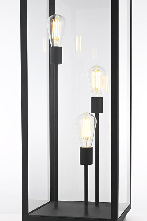 Elegant Lighting Valentin Lawn Light L11.9 Inch W11.9 Inch H35.5 Inch in Black Model: OD418L36BK