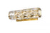Elegant Lighting Valetta 12 Inch LED Linear Wall Sconce in Gold Model: 3501W12G