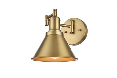 Elegant Lighting Varden 7 inch Wall Sconce in Satin Gold Model: LD7326W7SG
