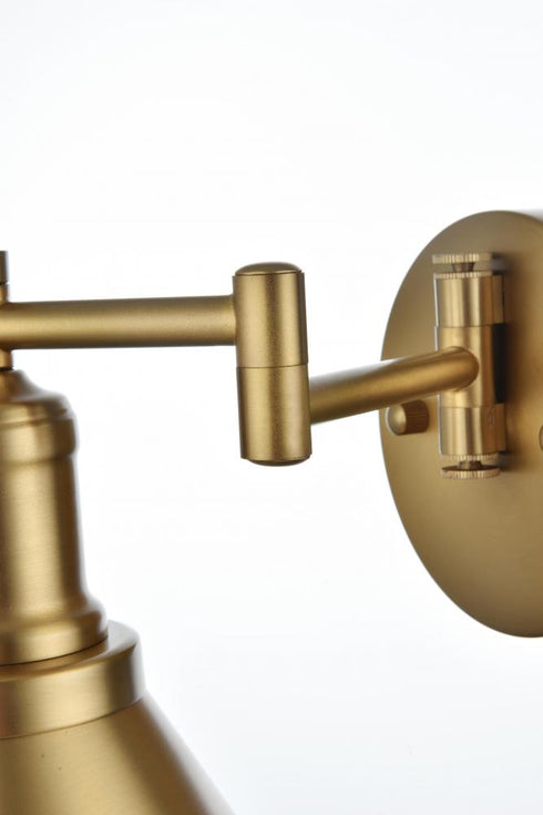 Elegant Lighting Varden 7 inch Wall Sconce in Satin Gold Model: LD7326W7SG