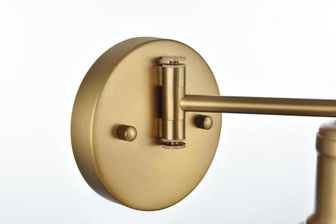Elegant Lighting Varden 7 inch Wall Sconce in Satin Gold Model: LD7326W7SG