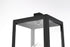 Elegant Lighting Veda 15 inch Outdoor Post light in Black in Black and Clear Finish Model: OD608P15BK