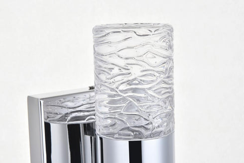 Elegant Lighting Vega 2 light in Chrome LED Wall Sconce Model: 5200W5C