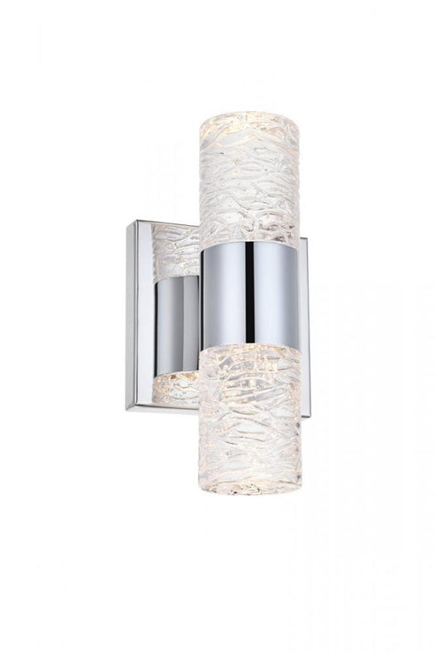 Elegant Lighting Vega 2 light in Chrome LED Wall Sconce Model: 5200W5C
