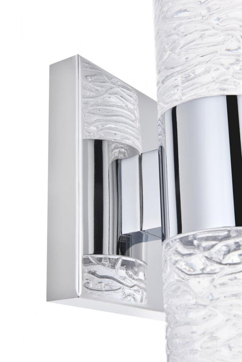 Elegant Lighting Vega 2 light in Chrome LED Wall Sconce Model: 5200W5C