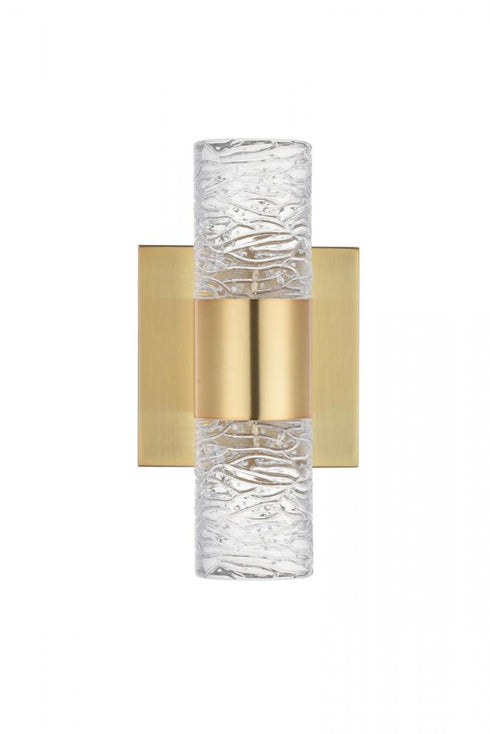 Elegant Lighting Vega 2 light in Gold LED Wall Sconce Model: 5200W5G