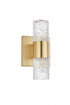 Elegant Lighting Vega 2 light in Gold LED Wall Sconce Model: 5200W5G