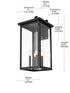 Elegant Lighting Venango 4 Light Wall sconce W12 Inch E13 Inch H25.5 Inch L4 in Black (1Box) Model: OD324W26BK