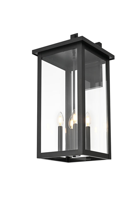 Elegant Lighting Venango 4 Light Wall sconce W12 Inch E13 Inch H25.5 Inch L4 in Black (1Box) Model: OD324W26BK