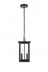 Elegant Lighting Venango 7 inch Outdoor Pendant in Black Model: OD324H14BK