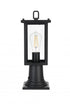 Elegant Lighting Venango 7 inch Outdoor Pendant in Black Model: OD324P16BK