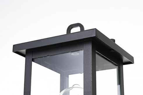 Elegant Lighting Venango 7 inch Outdoor Pendant in Black Model: OD324P16BK