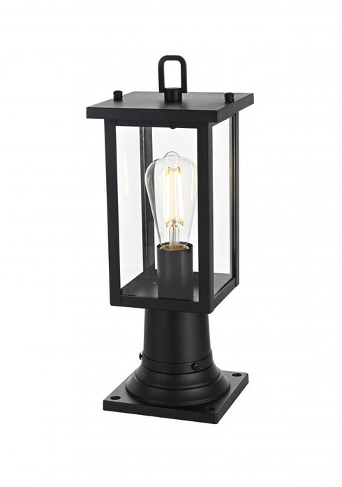Elegant Lighting Venango 7 inch Outdoor Pendant in Black Model: OD324P16BK