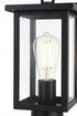 Elegant Lighting Venango 7 inch Outdoor Pendant in Black Model: OD324P16BK