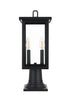 Elegant Lighting Venango 7 inch Outdoor Pendant in Black Model: OD324P19BK