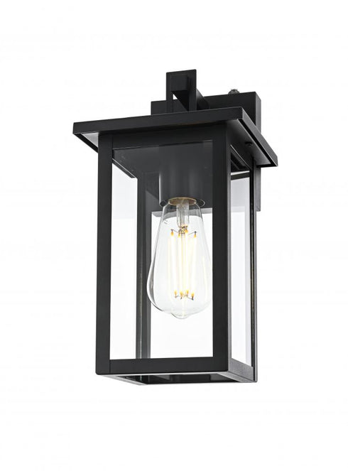 Elegant Lighting Venango 7 inch Outdoor Pendant in Black Model: OD324W12BK
