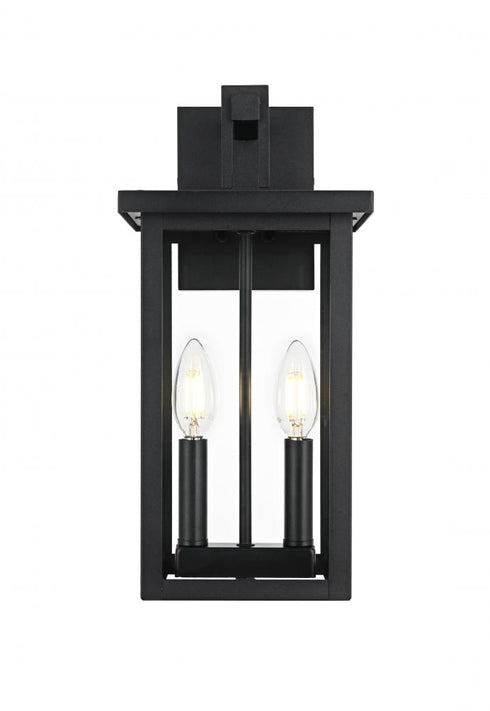 Elegant Lighting Venango 7 inch Outdoor Pendant in Black Model: OD324W15BK
